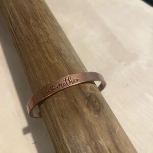 Paparazzi Rose Gold 'Mother' Bracelet